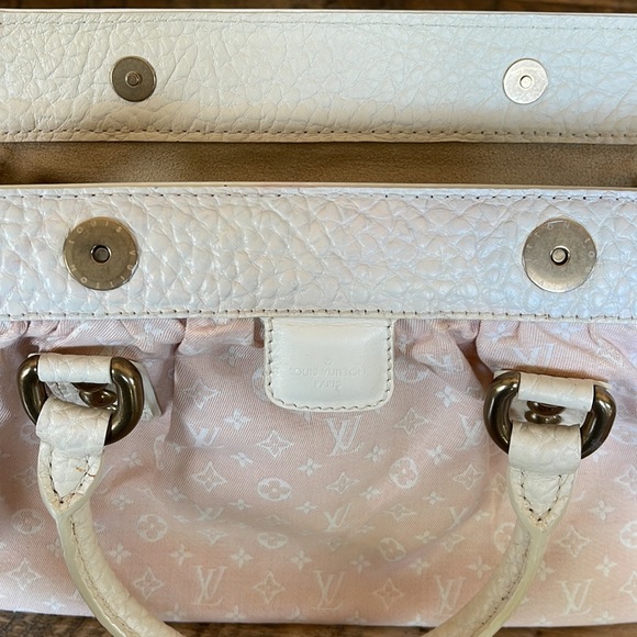 LV - Louis Vuitton Mini Lin Trapeze Baby Pink Canvas Handbag - Picture 8 of 16